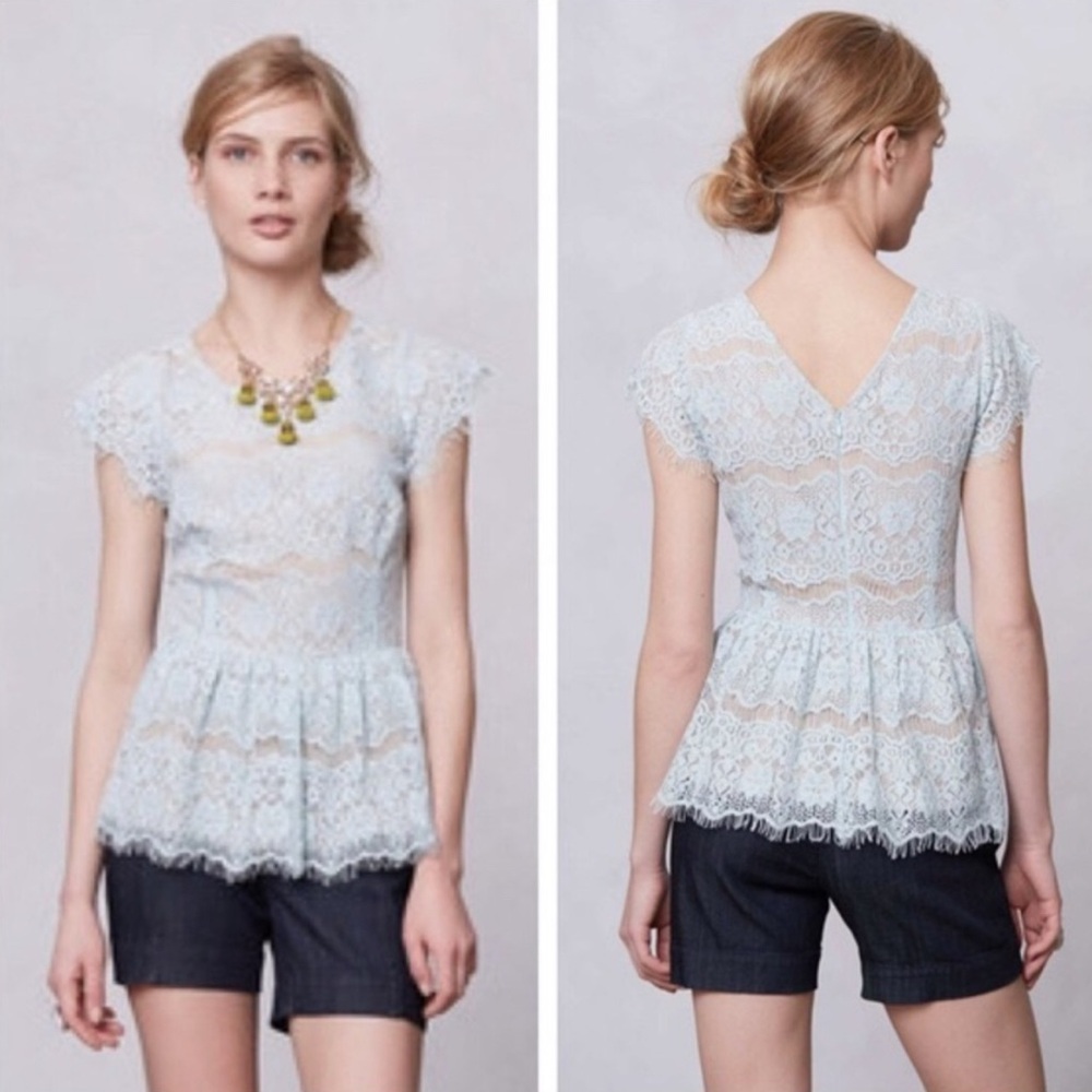 Maeve Blue Lace‎ Top